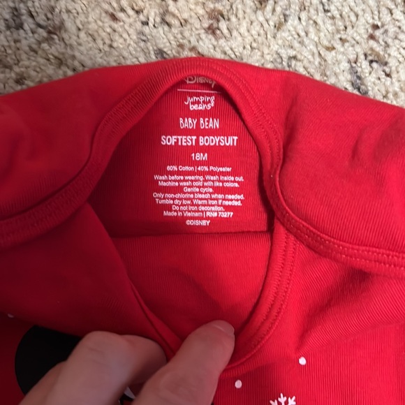 BNWOT 18M Disney super soft Mickey Mouse/Winnie the Pooh holiday bodysuits! - Picture 7 of 8
